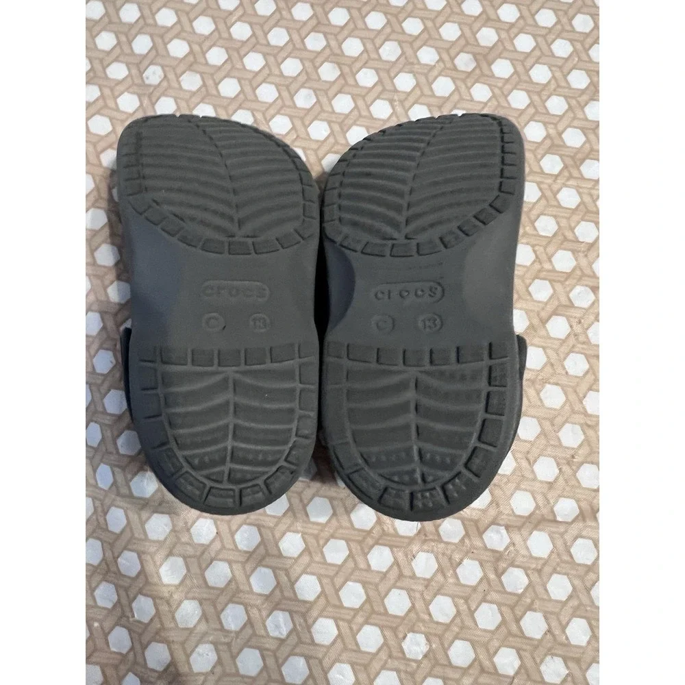Crocs Fur Clog Sandals Unisex Little Kids Child‎ Size C 13 Gray